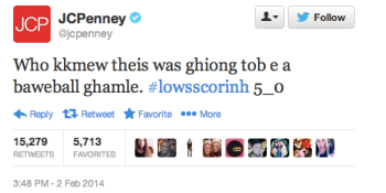 JCPenney breaks through Super Bowl marketing noise with seemingly drunken tweets