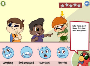 Social Clues shows kids the proper emotional responses to situations.