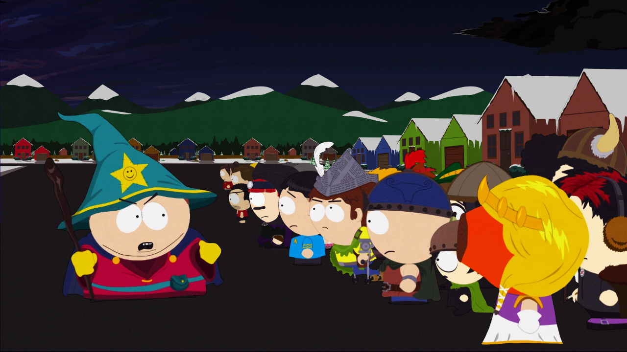 Eric Cartman rallies his troops (such as they are) in South Park: The Stick of Truth.