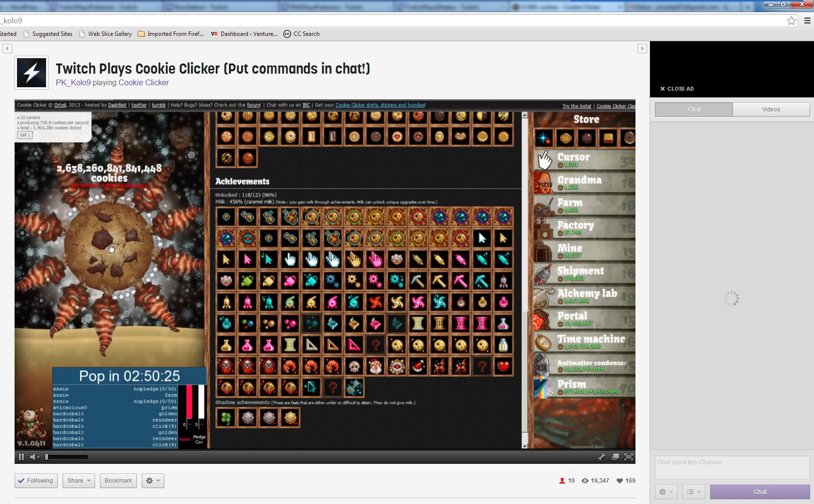 Twitch Plays Cookie CLicker