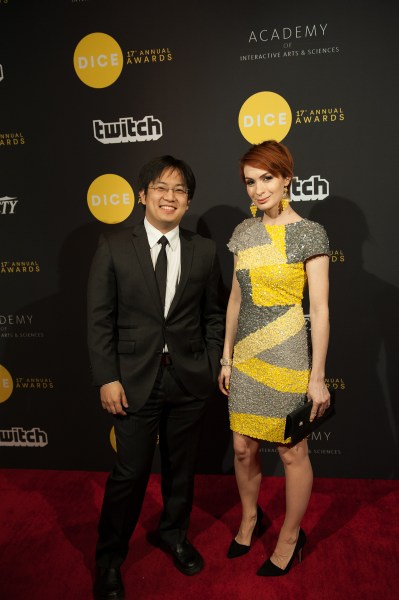 YouTube sensations Freddie Wong and Felicia Day hosted the awards show at Dice.