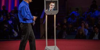 Watch Edward Snowden slam the NSA and Amazon at Ted 2014 (Video)