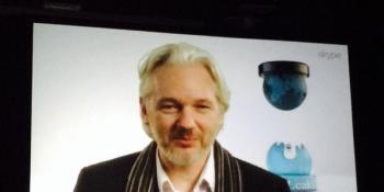 Julian Assange to SXSW crowd: Even billionaire Pierre Omidyar sees that there’s no real liberty