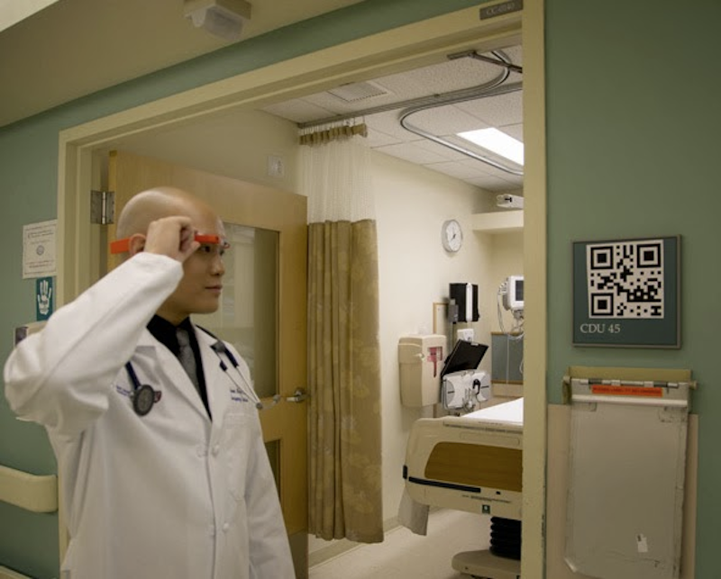 A soon-to-be-common headgear in hospitals?