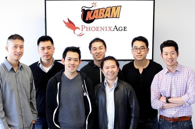 Phoenix Age founders from left to right:  Edwin Shew, William Liu, Marvin Gouw, Jeffery Kong, Ko Chiu, Bennie Huang, and Lawrence Koh.