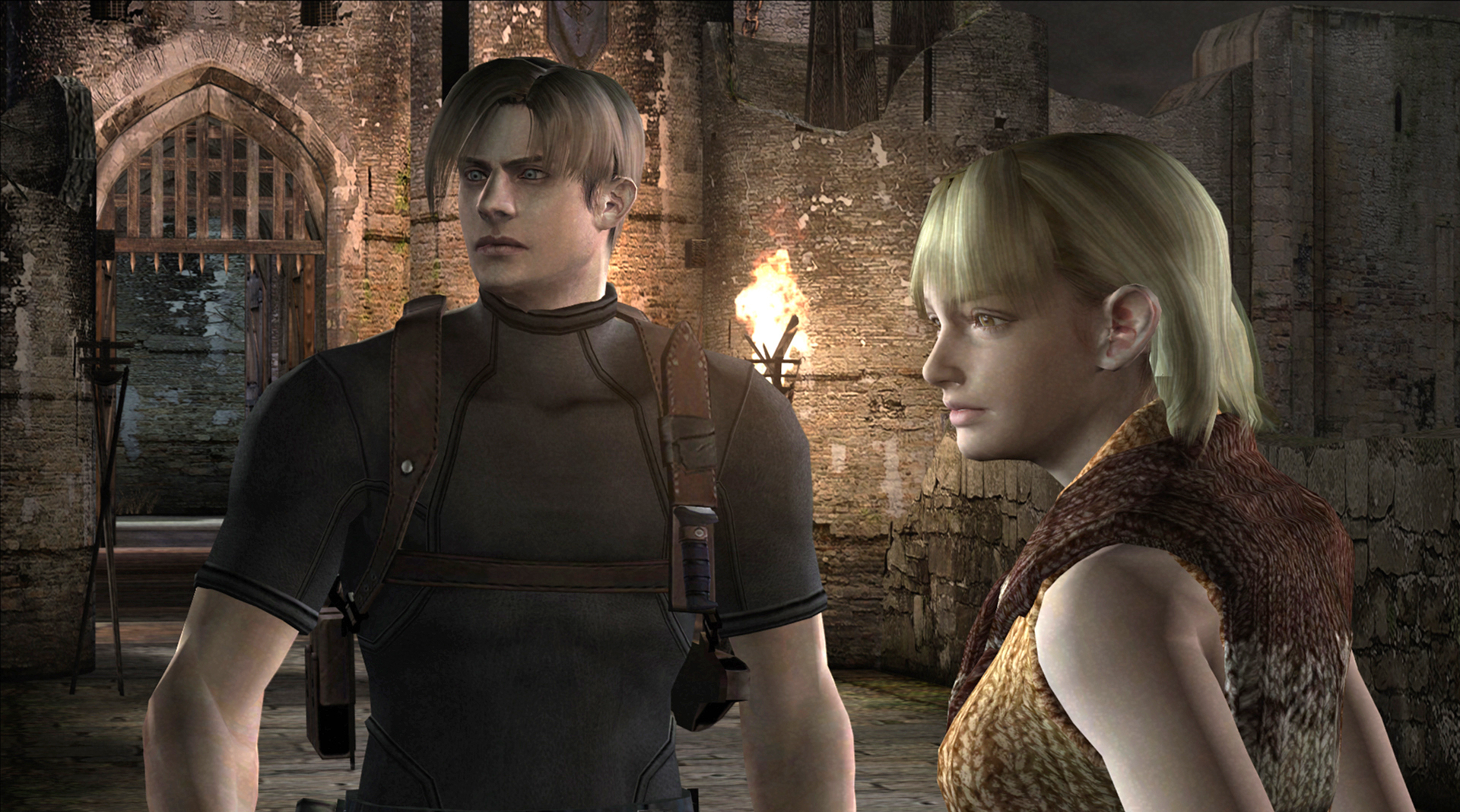 Resident Evil 4 characters Leon and Ashley get an HD upgrade.