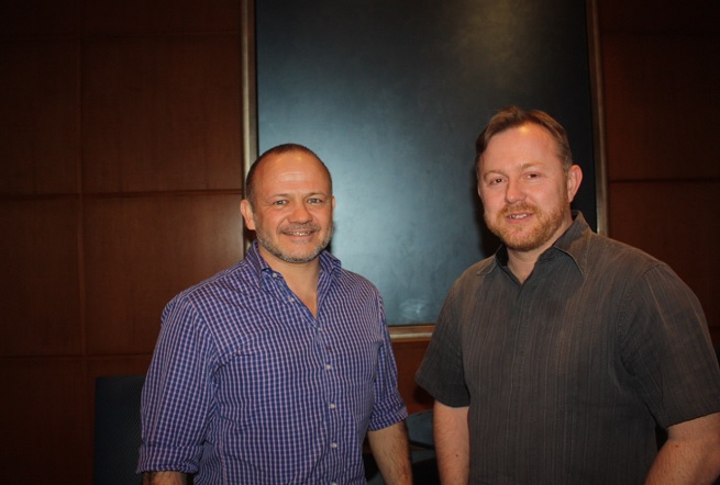 Nick Maliperiman and James Hursthouse (right) of Roadhouse