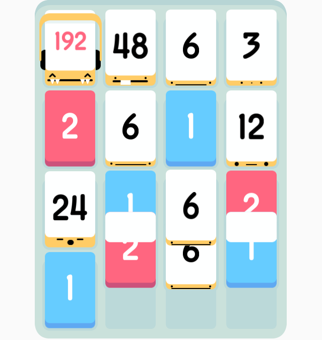 threes gameplay