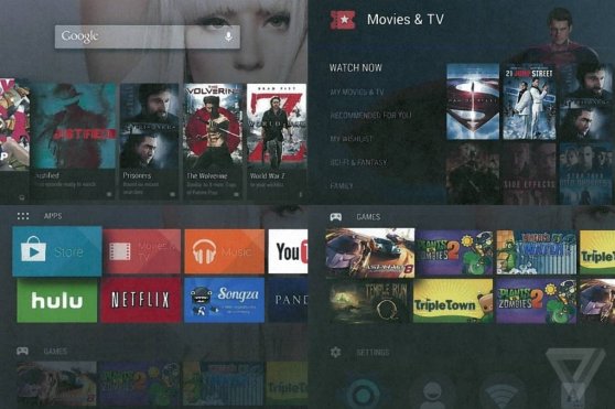 Screenshots of what could be unreleased Google project Android TV.