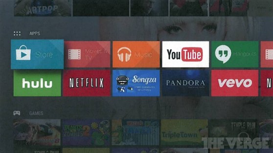 A screenshot of what could be Google's next TV project, Android TV.