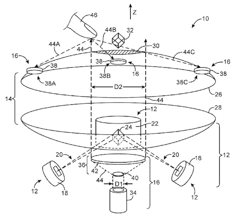 Apple's patent application for interacting with a mid-air image