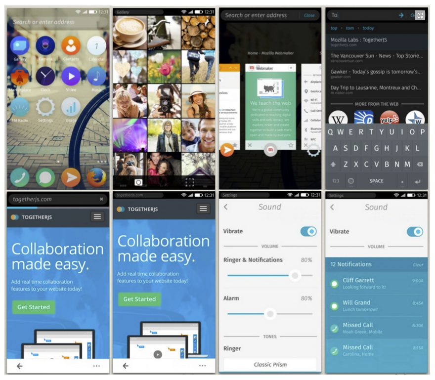 Mockups of Firefox OS 2.0