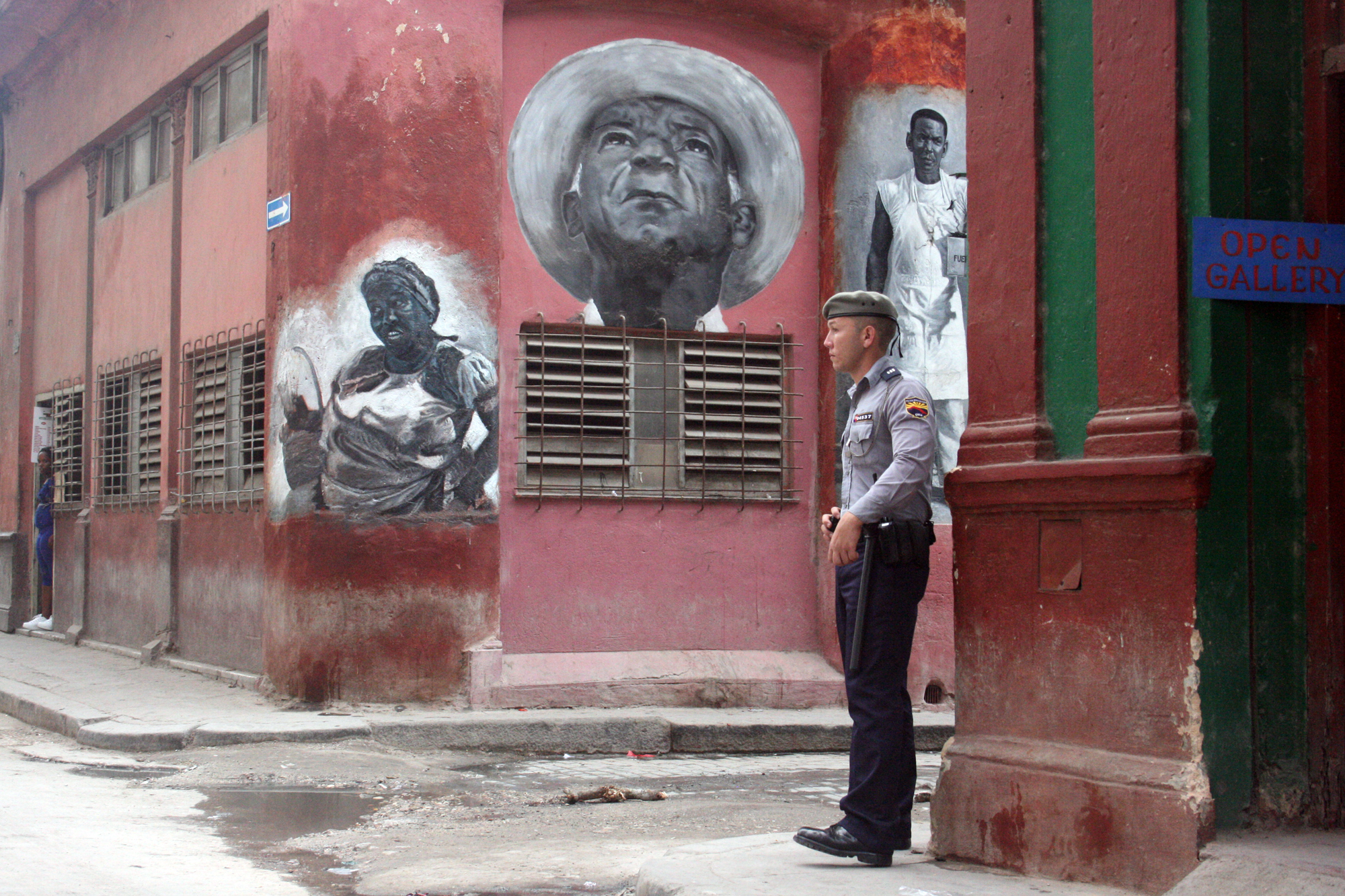 A policeman in Havana, Cuba.