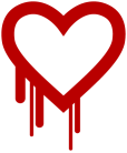 The terrifying Heartbleed bug's logo.
