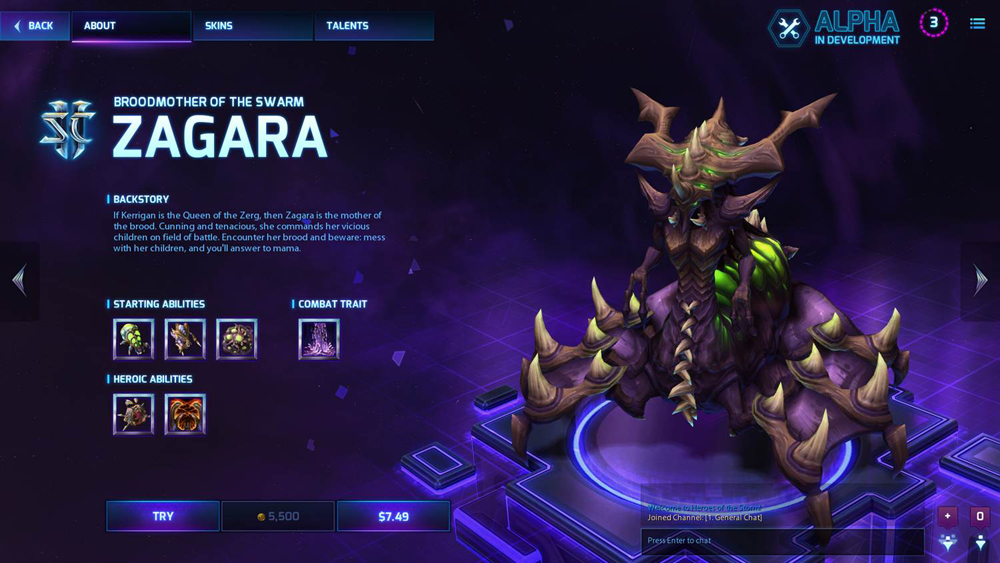A picture of Zagara, and insect-like Zerg character from Starcraft II.