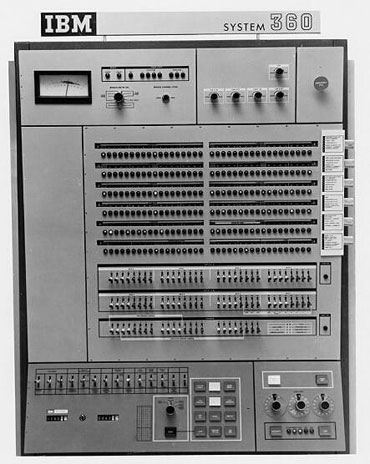 The operator's console on the IBM's System/360 Model 65.