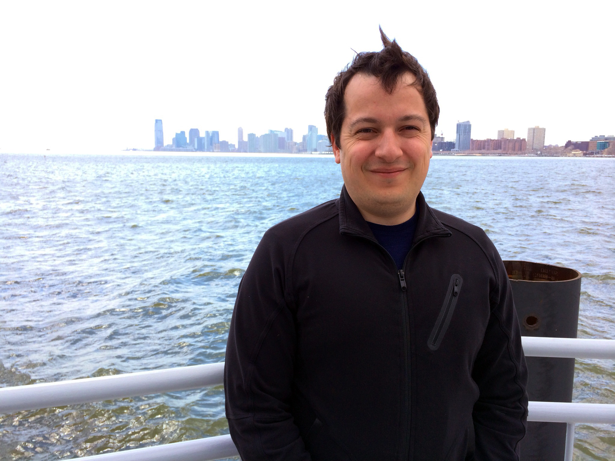 Joel Horwitz, director of products and marketing at Alpine, at New York's Chelsea Piers.