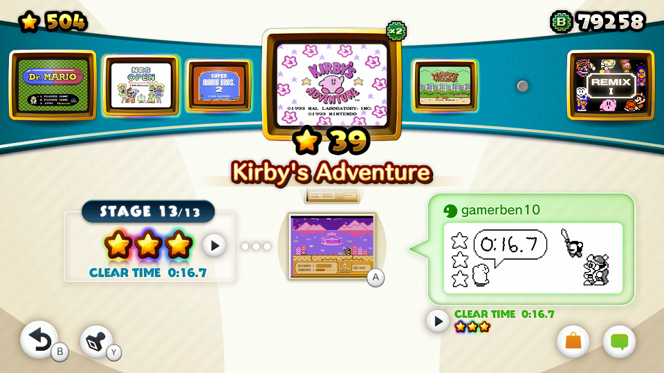 I like Kirby's Adventure, but if you don't, then you might have big issues NES Remix 2.
