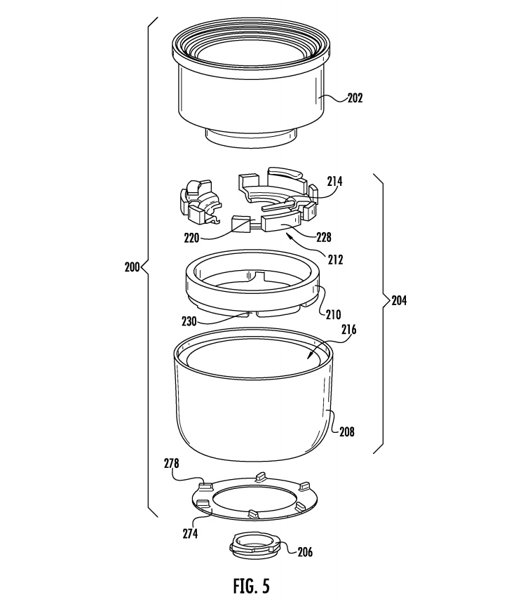 A drawing from Apple's patent