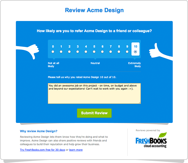 Review Screen
