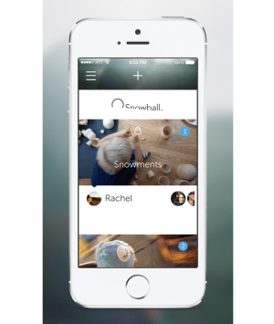 A screenshot from Snowball's website showing what the app could possibly look like