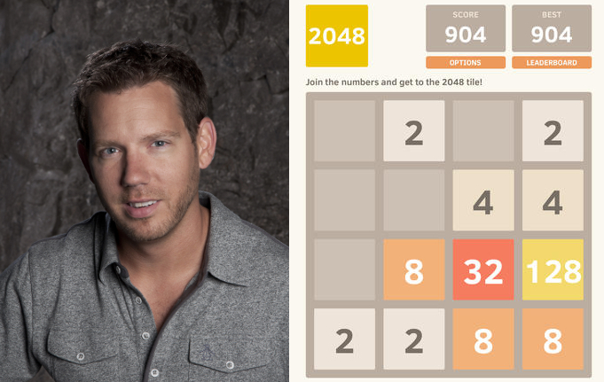 Cliff Bleszinski can't get enough of smashing those 2048 tiles together. Possibly in the pool.