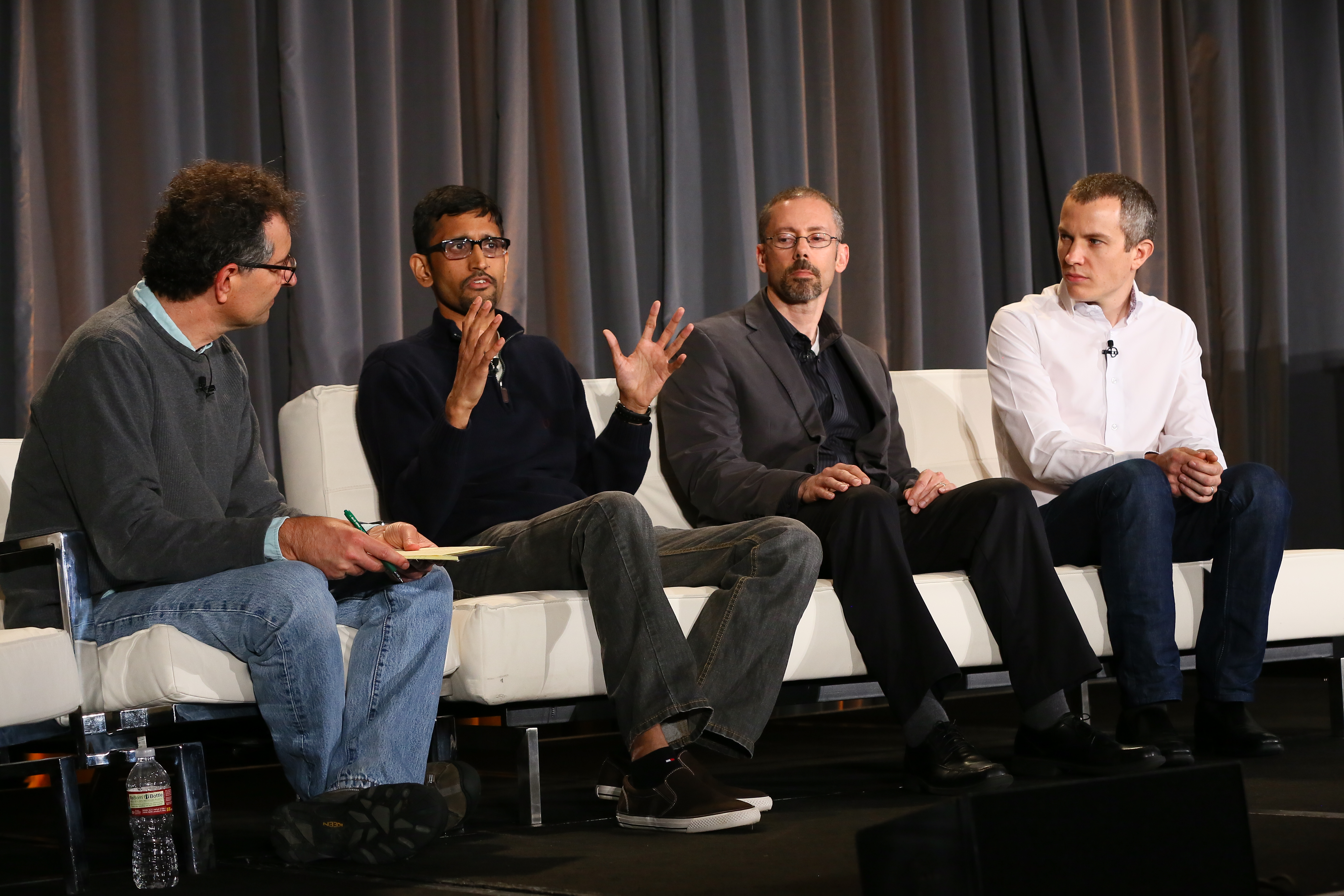 From left to right: Roger Magoulas of O'Reilly Media; Vijay Subramanian of Rent the Runway; Michael Cavaretta of Ford; and Sylvain Le Borgne of Havas Media.