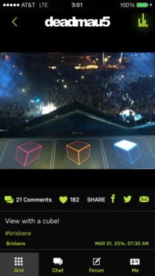 The new iOS app from music artist deadmau5.