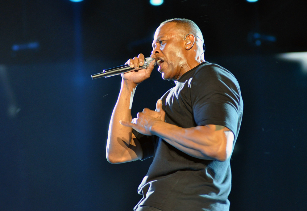 Dr. Dre performs at Coachella 2012.