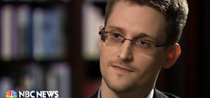 Edward Snowden talked to the NBC.