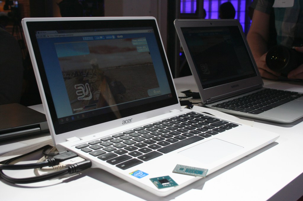 The Acer C720P Chromebook, which includes a fourth-generation Intel Core i3 chip.