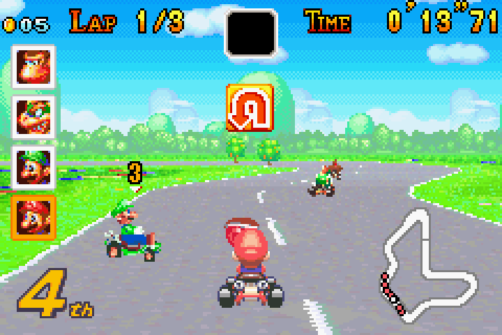 It looks crude now, but having Mario Kart on a portable was a big deal.