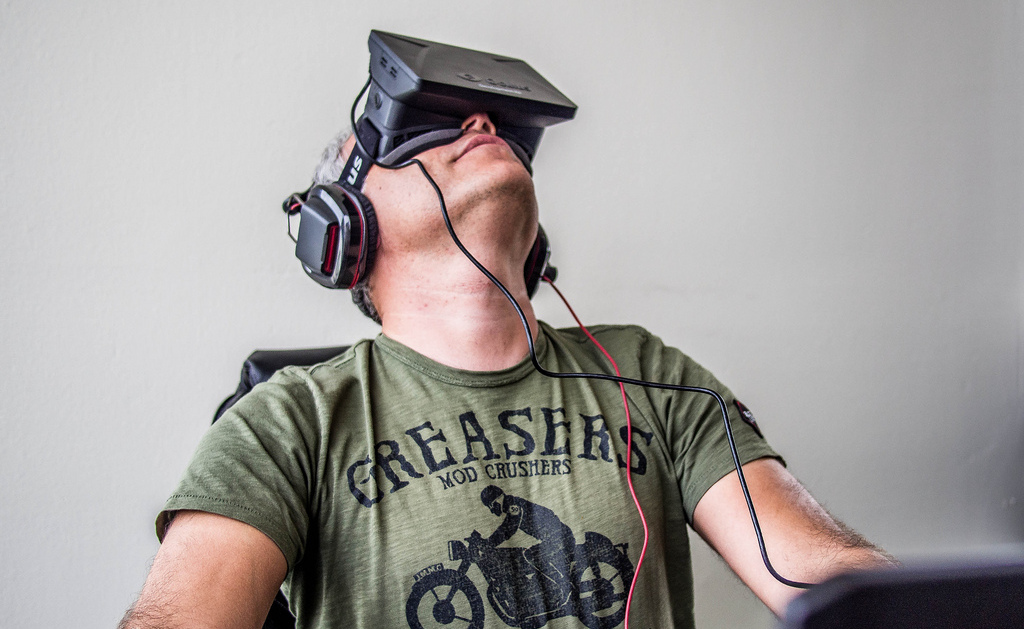 The Oculus Rift headset.