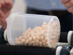 Carbon made from organic cotton.
