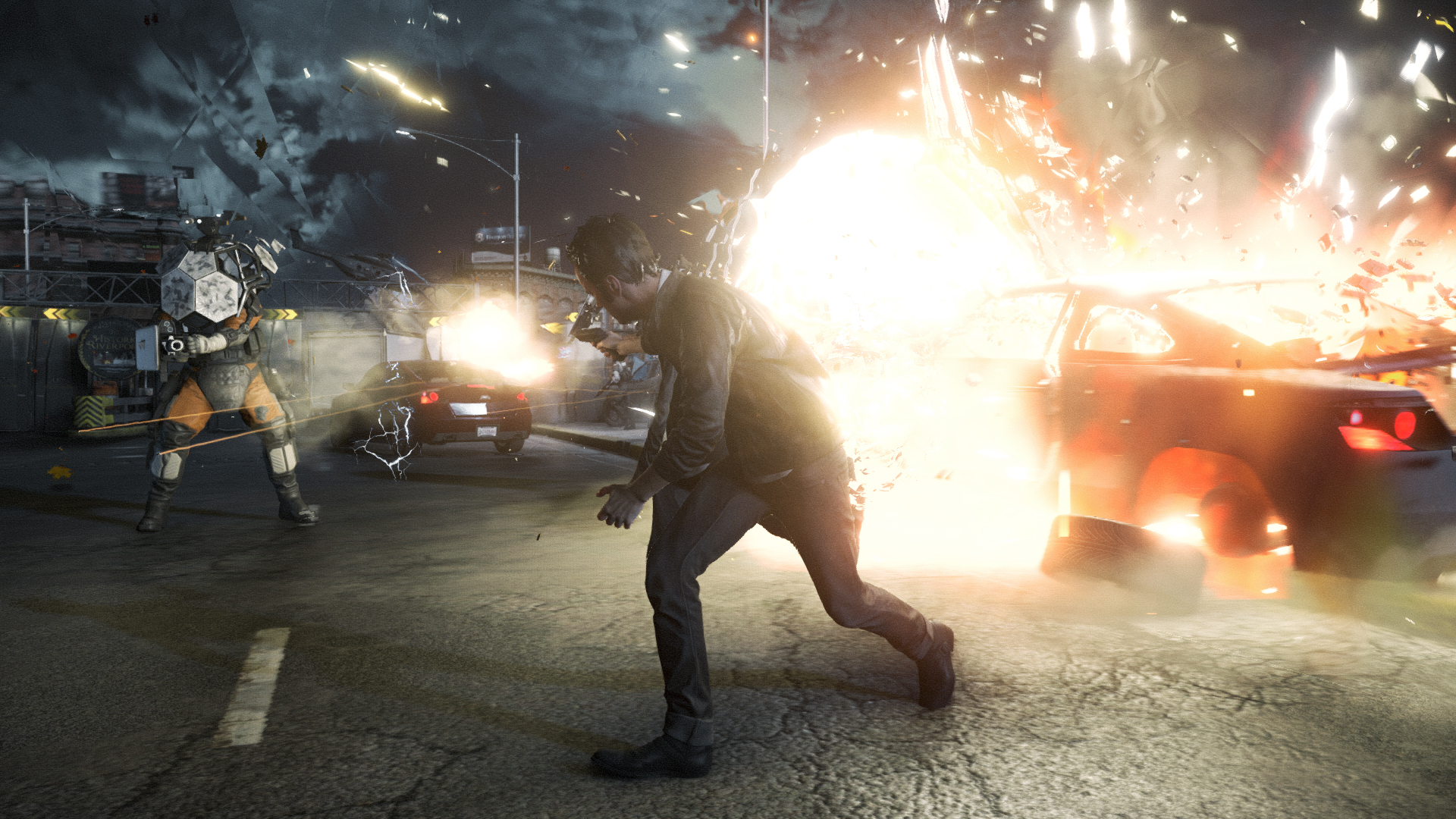 Quantum Break in action for Xbox One.