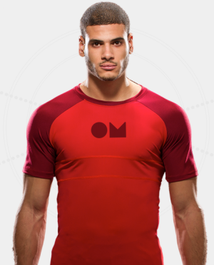 Another buff dude, this one in the short-sleeved shirt