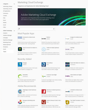 Adobe's new  Marketing Cloud Exchange