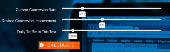 An example marketing app for a multivariate testing technology provider.