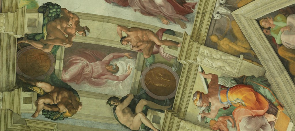 Zooming in gives you a closer view of the wondrous Sistine Chapel ceiling.