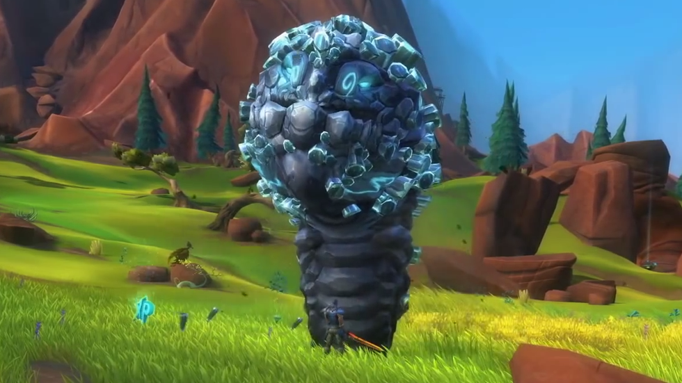 Any time you mine in WildStar, there is a chance you can crawl inside on of these ore worms. 