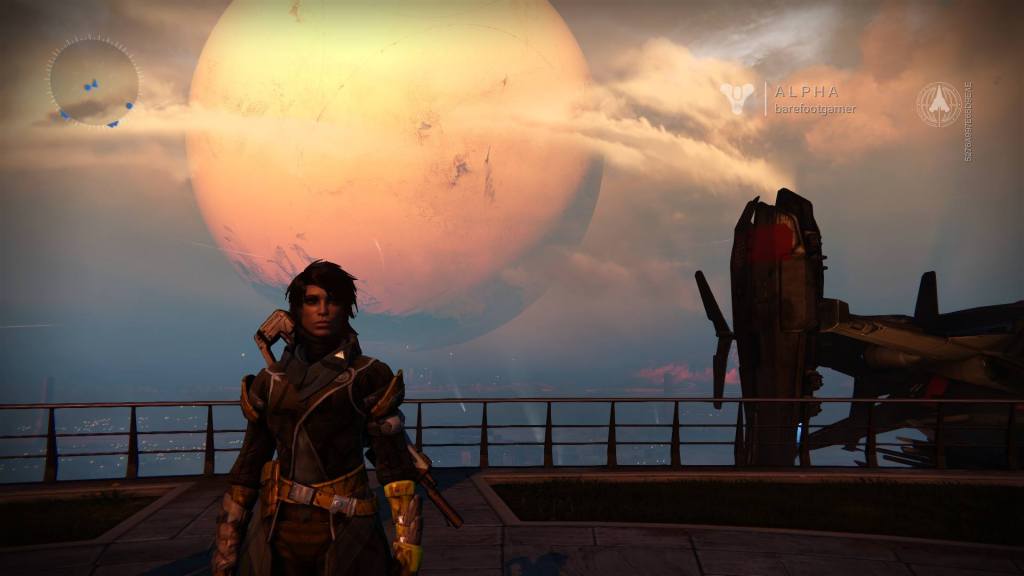 A screenshot from the First Look Alpha of Destiny.