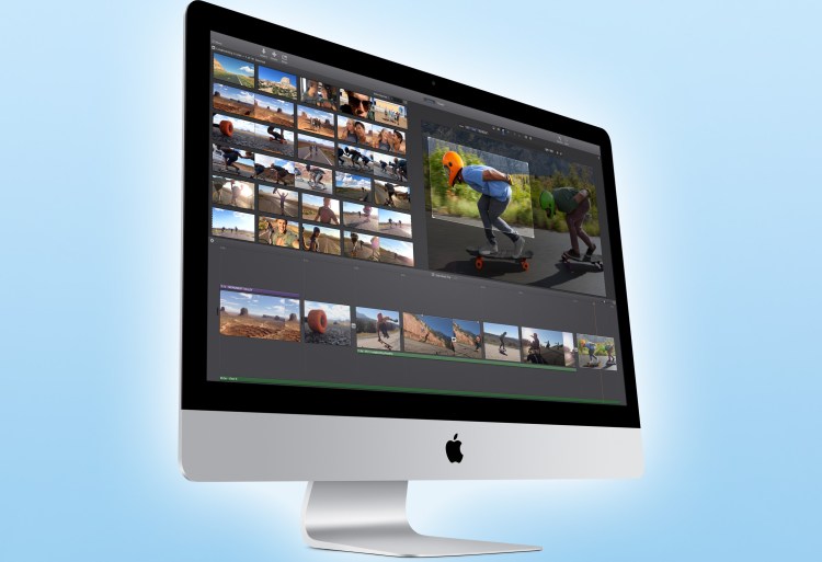 An iMac desktop computer.
