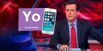 With messaging app Yo, Stephen Colbert wants to know Y (video)