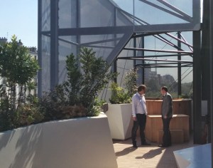 Ecole 42 includes a few extra amenities -- like a hot tub on the roof deck.