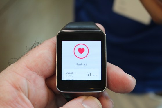 Samsung Gear Live heart monitor