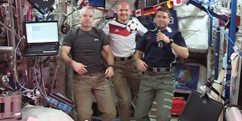 Here's how the International Space Station celebrates the World Cup (video)