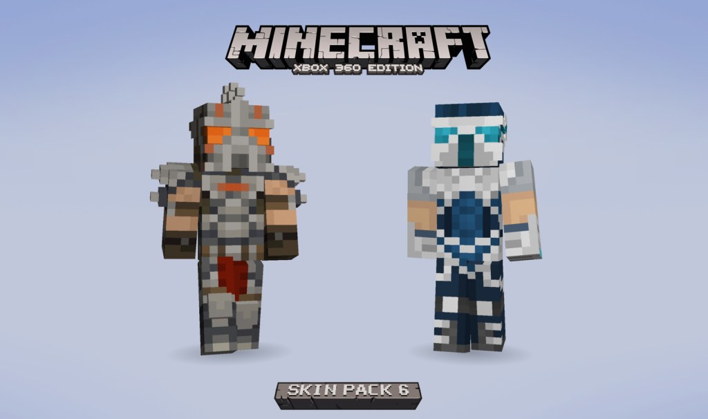 The two Trials skins for Minecraft on Xbox 360.