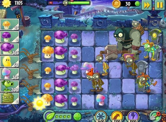 Plants vs Zombies 2 on mobile