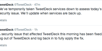 TweetDeck was hacked, spread malicious code, & is still buggy (Update: it's back)