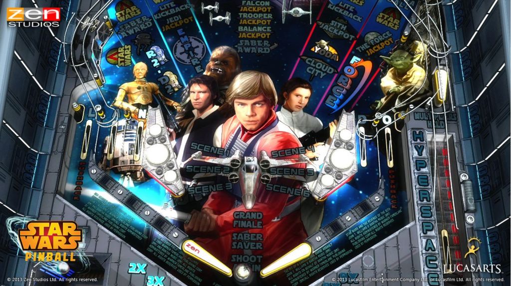 Star Wars Pinball from Zen Studios.